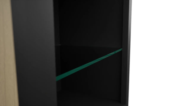 Fabuwood Pitch Black NDW1836 Wall Standard No Door Cabinet, Detail View