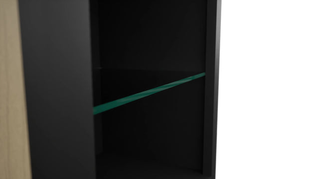 Fabuwood Pitch Black NDW1839 Wall Standard No Door Cabinet, Detail View