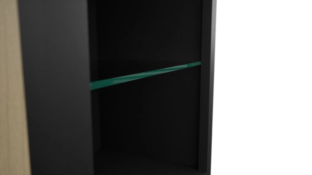 Fabuwood Pitch Black NDW1842 Wall Standard No Door Cabinet, Detail View