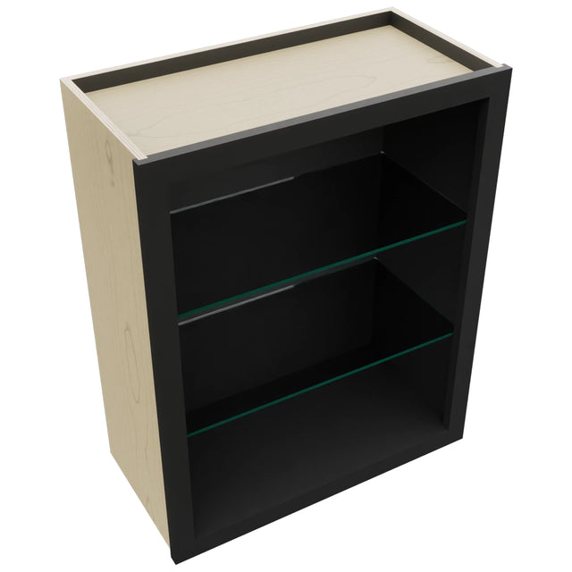Fabuwood Pitch Black NDW2430 Wall Standard No Door Cabinet, Top View
