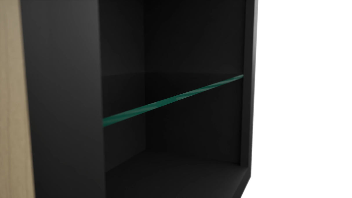 Fabuwood Pitch Black NDW2439 Wall Standard No Door Cabinet, Detail View