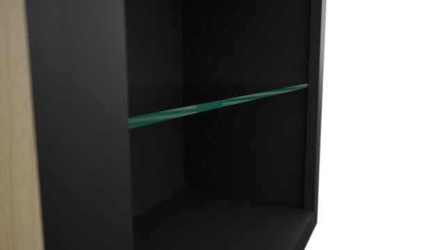 Fabuwood Pitch Black NDW2442 Wall Standard No Door Cabinet, Detail View