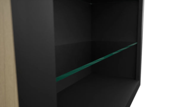Fabuwood Pitch Black NDW3036 Wall Standard No Door Cabinet, Detail View