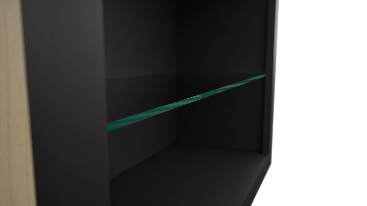Fabuwood Pitch Black NDW3039 Wall Standard No Door Cabinet, Detail View