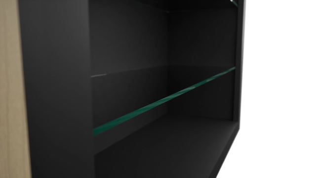 Fabuwood Pitch Black NDW3636 Wall Standard No Door Cabinet, Detail View