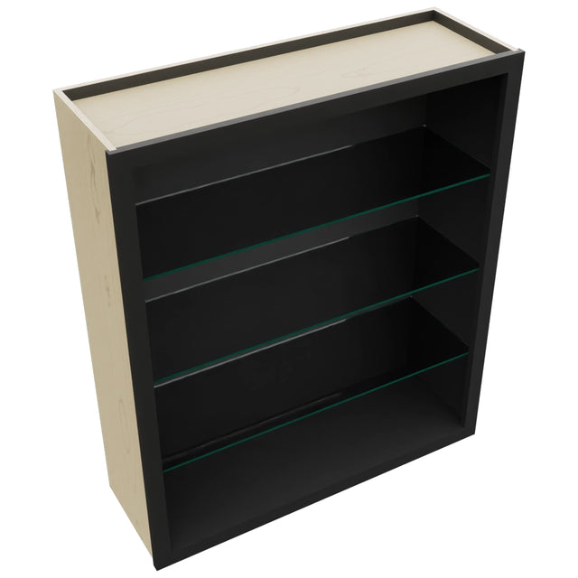 Fabuwood Pitch Black NDW3642 Wall Standard No Door Cabinet, Top View