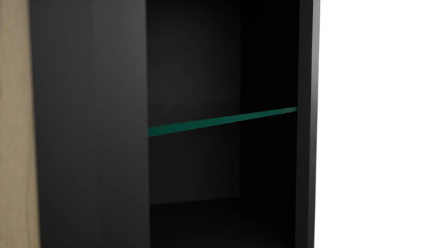 Fabuwood Pitch Black NDWDC2430 Wall Corner Diagonal No Door Cabinet, Detail View