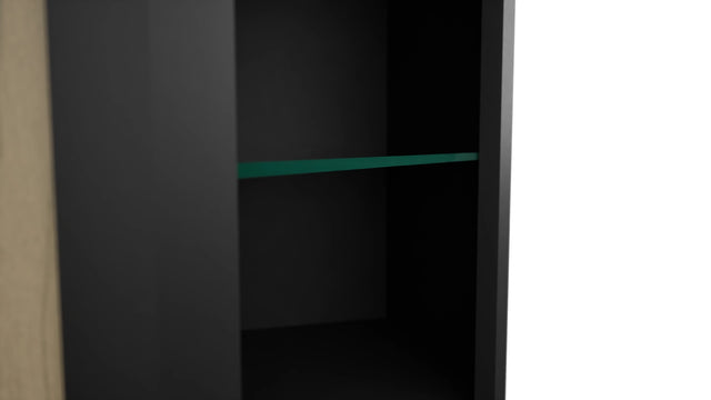 Fabuwood Pitch Black NDWDC2442 Wall Corner Diagonal No Door Cabinet, Detail View
