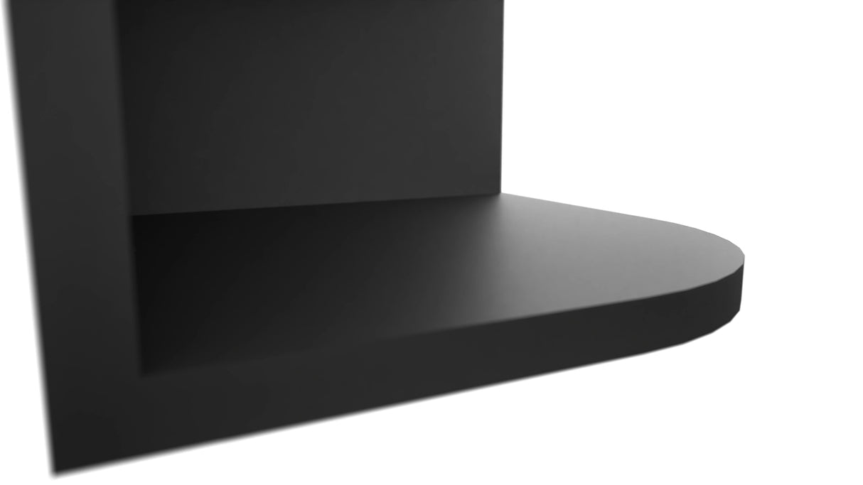 Fabuwood Pitch Black OE1239 Wall Open End Cabinet, Detail View
