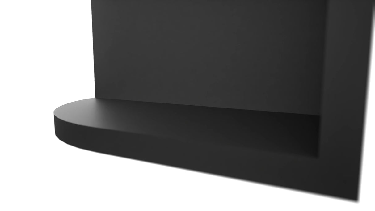 Fabuwood Pitch Black OER639 Wall Open End Cabinet, Detail View