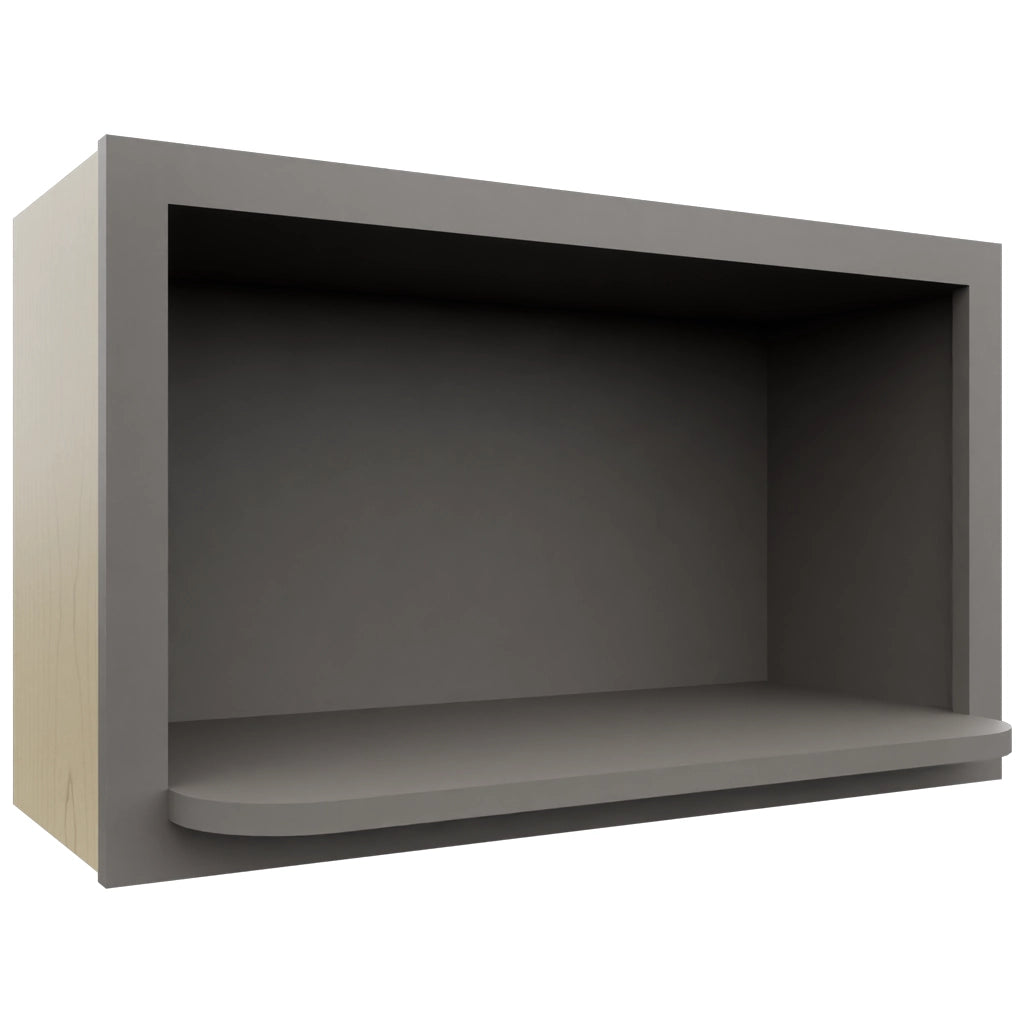 MW3018 ( Wall | Microwave Shelf Cabinet - 3"W X 18"H X 12"D ) | Stone
