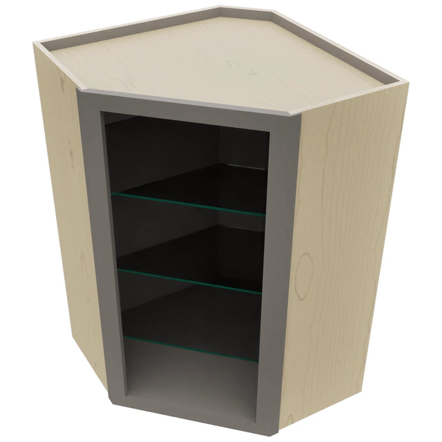 Fabuwood Stone NDWDC2436 Wall Corner Diagonal No Door Cabinet, Top View