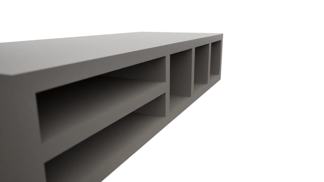 Fabuwood Stone WO306 Wall Organizer Rack, Detail View