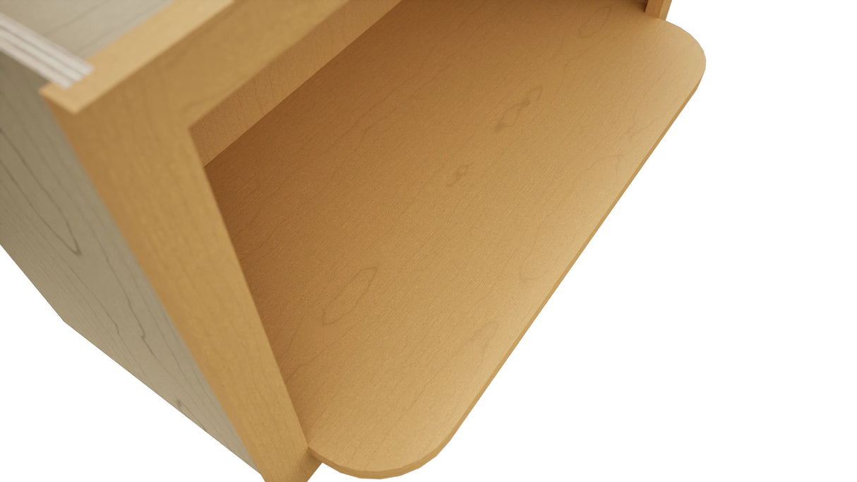 MW3018 ( Wall | Microwave Shelf Cabinet - 3"W X 18"H X 12"D ) | Timber