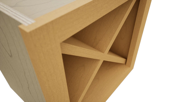 Fabuwood Timber WR15X15 Wall Wine Rack, Detail View