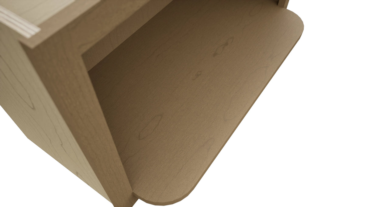 MW3018 ( Wall | Microwave Shelf Cabinet - 3"W X 18"H X 12"D ) | Truffle