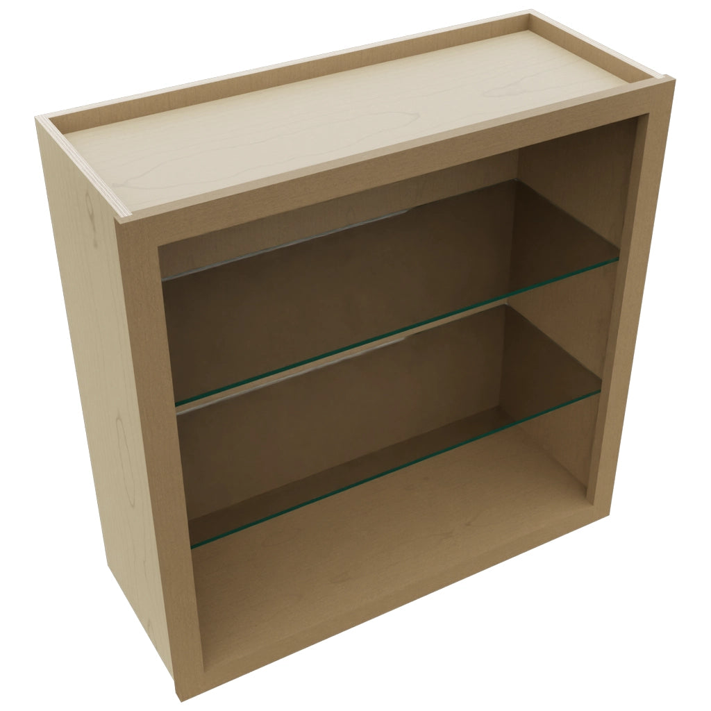 Fabuwood Truffle NDW3030 Wall Standard No Door Cabinet, Top View