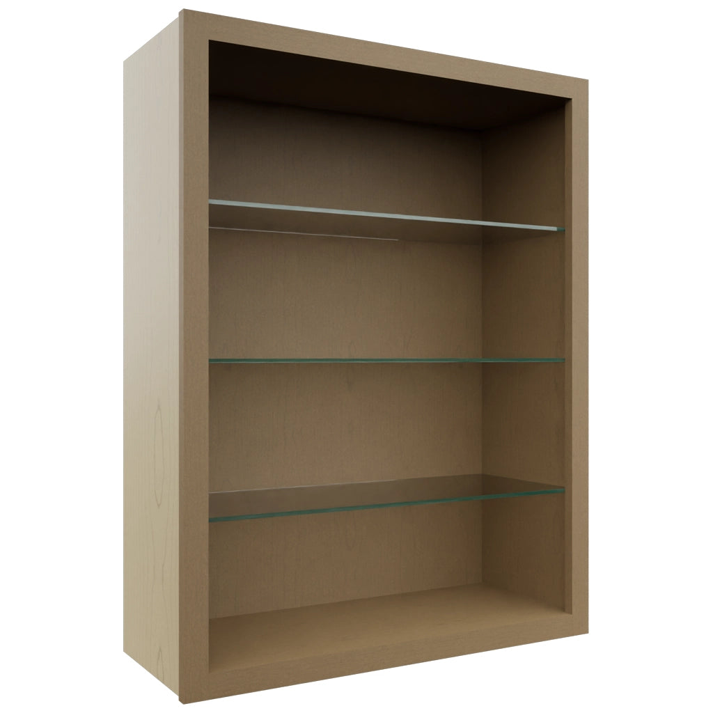 Fabuwood Truffle NDW3039 Wall Standard No Door Cabinet, Front View
