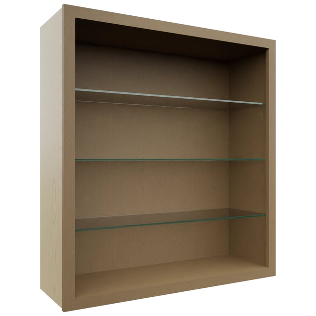 Fabuwood Truffle NDW3639 Wall Standard No Door Cabinet, Front View