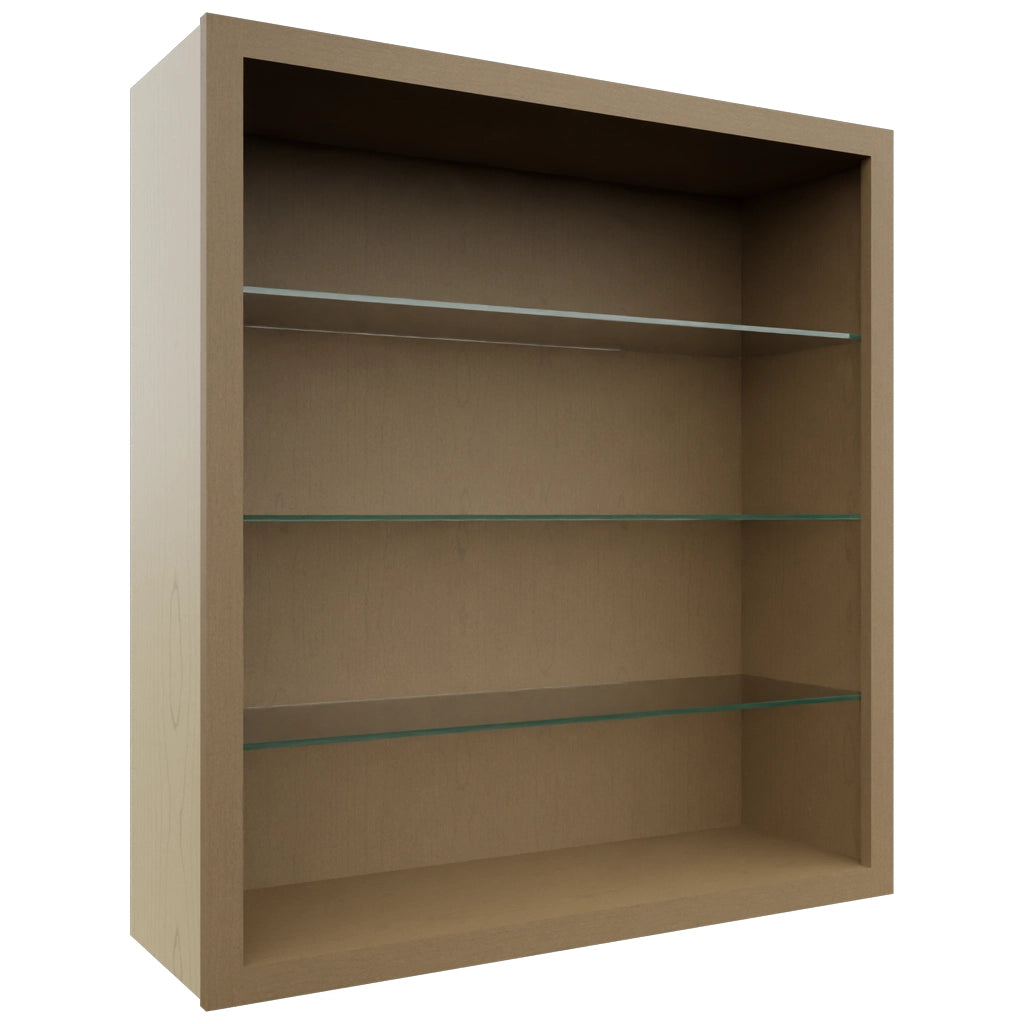 Fabuwood Truffle NDW3639 Wall Standard No Door Cabinet, Front View