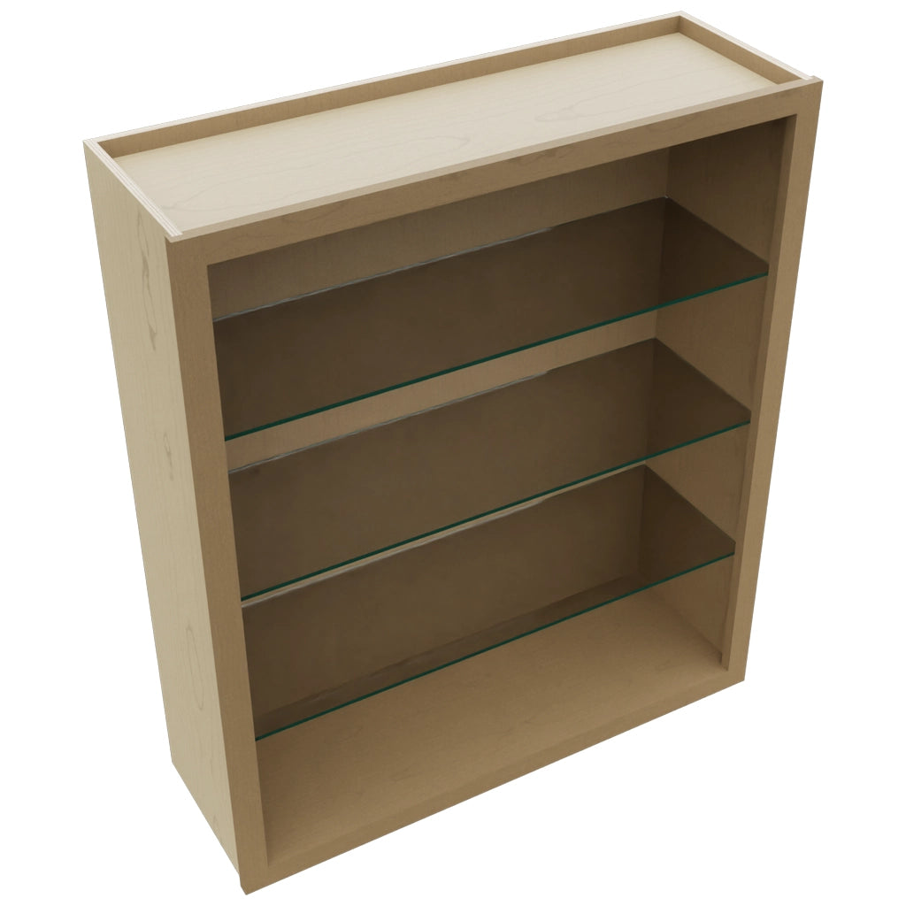 Fabuwood Truffle NDW3642 Wall Standard No Door Cabinet, Top View