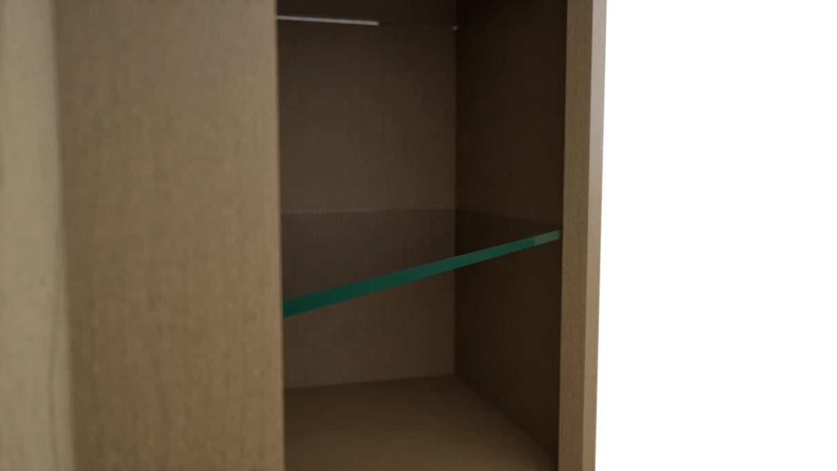 Fabuwood Truffle NDWDC2436 Wall Corner Diagonal No Door Cabinet, Detail View