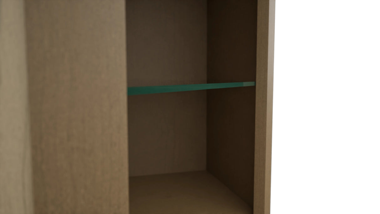 Fabuwood Truffle NDWDC2442 Wall Corner Diagonal No Door Cabinet, Detail View