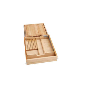 CBKD-B18 BLUM ( Organizer | Drawer Solution - Cutting Board & Knife Drawer For 18" Cabinet )