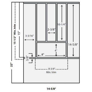 CD-S ( Organizer | Drawer Solution - Trimmable Cutlery Insert Small )