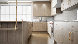 Broadway Beach ( MDF | Compressed [ Frameless • Textured • Laminated ] - 10' X 10' Kitchen Cabinet ) | Assembled In USA