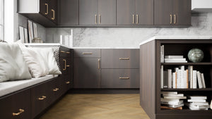 Broadway Chestnut ( MDF | Compressed [ Frameless • Textured • Laminated ] - 10' X 10' Kitchen Cabinet ) | Assembled In USA