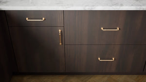 Broadway Chestnut ( MDF | Compressed [ Frameless • Textured • Laminated ] - 10' X 10' Kitchen Cabinet ) | Assembled In USA