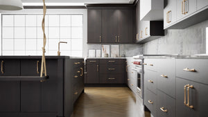Broadway Chestnut ( MDF | Compressed [ Frameless • Textured • Laminated ] - 10' X 10' Kitchen Cabinet ) | Assembled In USA
