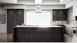 Broadway Chestnut ( MDF | Compressed [ Frameless • Textured • Laminated ] - 10' X 10' Kitchen Cabinet ) | Assembled In USA