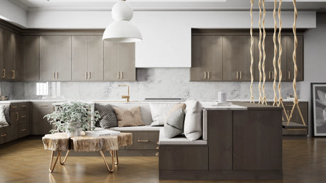 Broadway Coastal ( MDF | Compressed [ Frameless • Textured • Laminated ] - 10' X 10' Kitchen Cabinet ) | Assembled In USA