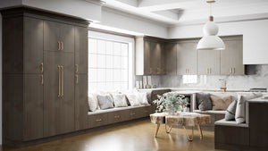 Broadway Coastal ( MDF | Compressed [ Frameless • Textured • Laminated ] - 10' X 10' Kitchen Cabinet ) | Assembled In USA
