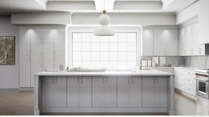 Broadway Silk ( MDF | Compressed [ Frameless • Satin • Laminated ] - 10' X 10' Kitchen Cabinet ) | Assembled In USA