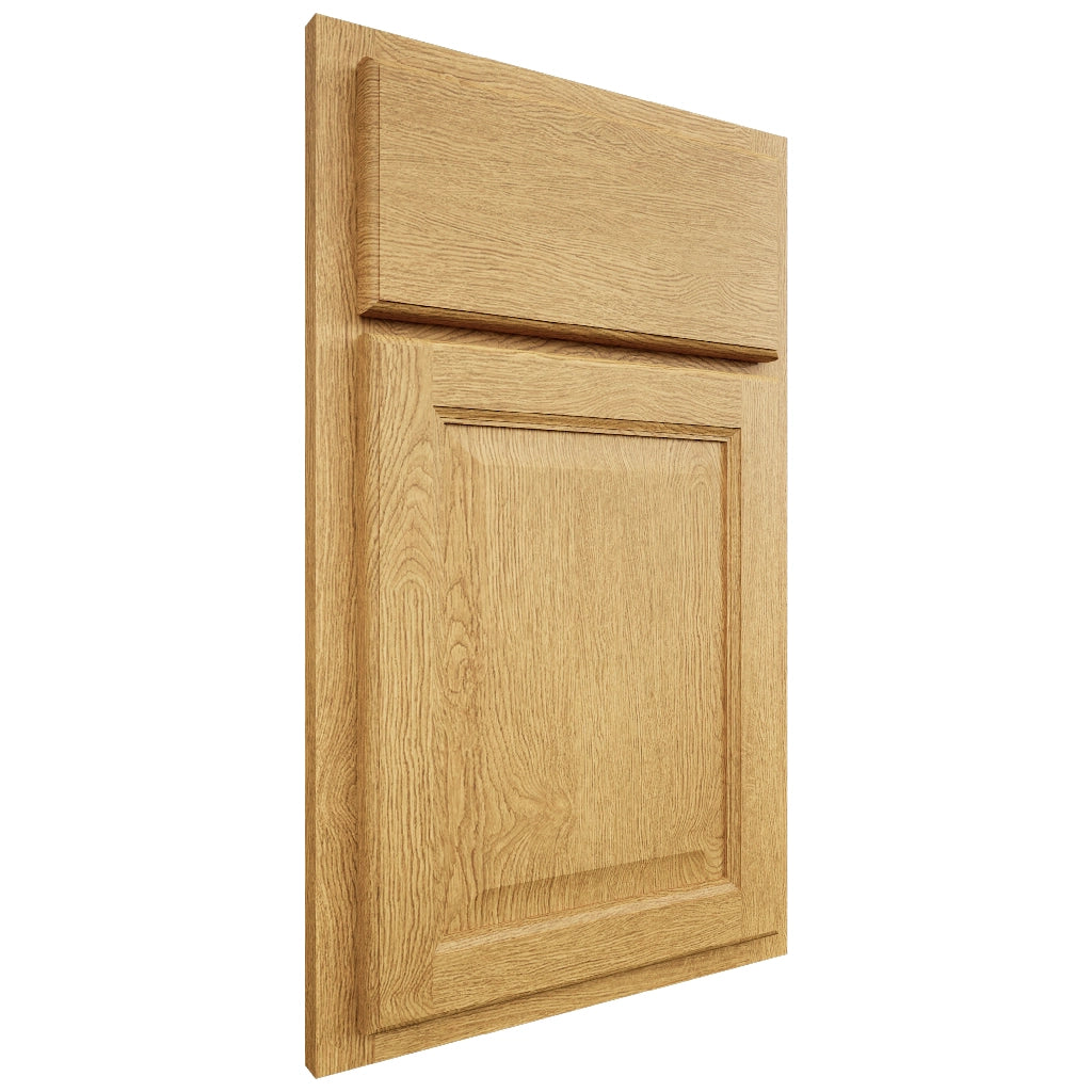 Country Oak ( Red Oak | Plain Cut [ Partial Overlay • Satin • Stained ] - 10' X 10' Kitchen Cabinet ) | Assembled In USA