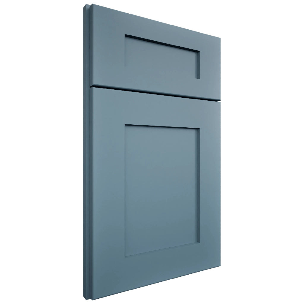 Elegant Adirondack Blue ( Maple | Plain Cut [ Full Overlay • Satin • Painted ] - 10' X 10' Kitchen Cabinet ) | Assembled In USA