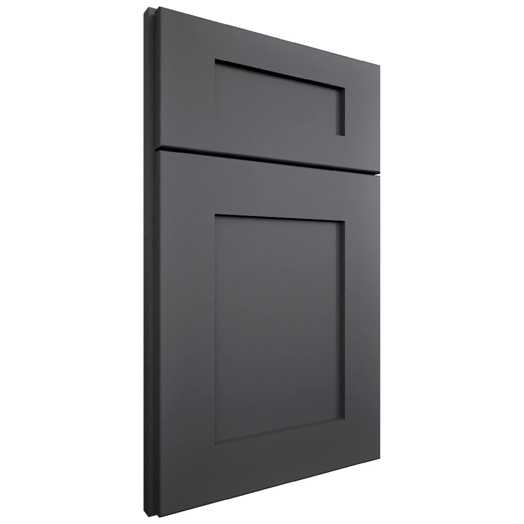 Elegant Cracked Pepper ( Maple | Plain Cut [ Full Overlay • Satin • Painted ] - 10' X 10' Kitchen Cabinet ) | Assembled In USA
