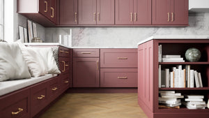 Elegant Rumors ( Maple | Plain Cut [ Full Overlay • Satin • Painted ] - 10' X 10' Kitchen Cabinet ) | Assembled In USA