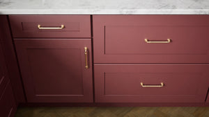 Elegant Rumors ( Maple | Plain Cut [ Full Overlay • Satin • Painted ] - 10' X 10' Kitchen Cabinet ) | Assembled In USA
