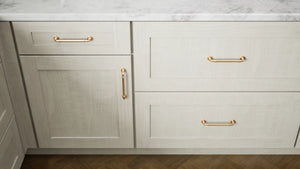 Elegant Stone ( Maple | Plain Cut [ Full Overlay • Satin • Stained ] - 10' X 10' Kitchen Cabinet ) | Assembled In USA