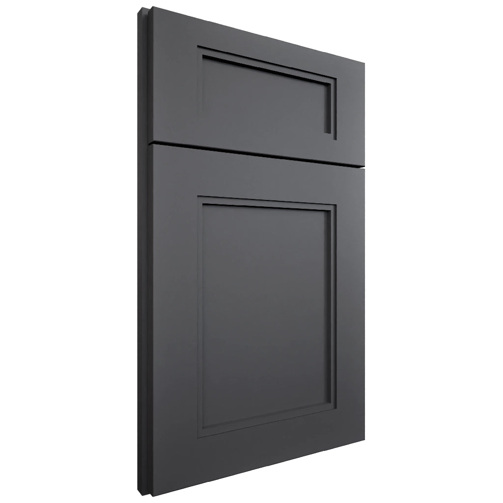 Fashion Cracked Pepper ( Maple | Plain Cut [ Full Overlay • Satin • Painted ] - 10' X 10' Kitchen Cabinet ) | Assembled In USA