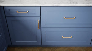 Fashion Ocean ( Maple | Plain Cut [ Full Overlay • Satin • Painted ] - 10' X 10' Kitchen Cabinet ) | Assembled In USA