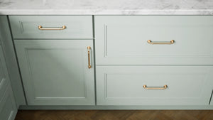 Fashion Sage ( Maple | Plain Cut [ Full Overlay • Satin • Painted ] - 10' X 10' Kitchen Cabinet ) | Assembled In USA