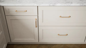 Fashion Sahara ( Maple | Plain Cut [ Full Overlay • Satin • Painted ] - 10' X 10' Kitchen Cabinet ) | Assembled In USA