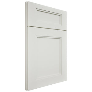 Fashion Sleek White ( Maple | Plain Cut [ Full Overlay • Satin • Painted ] - 10' X 10' Kitchen Cabinet ) | Assembled In USA