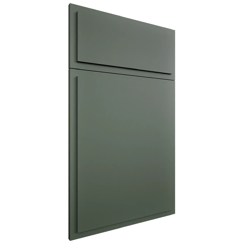 Highland Evergreen ( MDF | Compressed [ Frameless • Satin • Painted ] - 10' X 10' Kitchen Cabinet ) | Assembled In USA