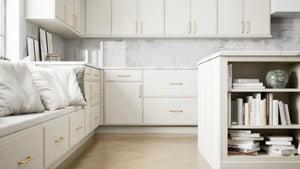 Highland Linen ( MDF | Compressed [ Frameless • Satin • Painted ] - 10' X 10' Kitchen Cabinet ) | Assembled In USA